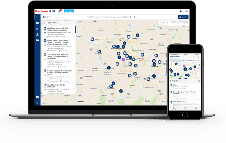 iPhone and laptop Map Mockup